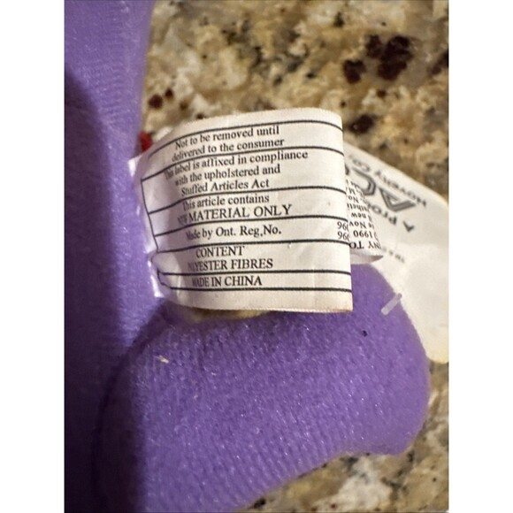 Vintage Tiny Toon Adventures Dizzy Devil Stuffed Plush Warner Bros 1990 Ace - Picture 5 of 9